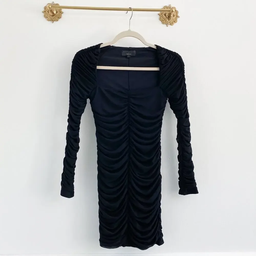 Michael Costello x Revolve Franky Bodycon Square Neck Long Sleeve Dress - Picture 3 of 6